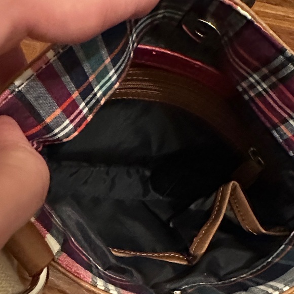Tommy Hilfiger Multicolor Plaid Crossbody Bag with Adjustable Strap - Picture 5 of 7